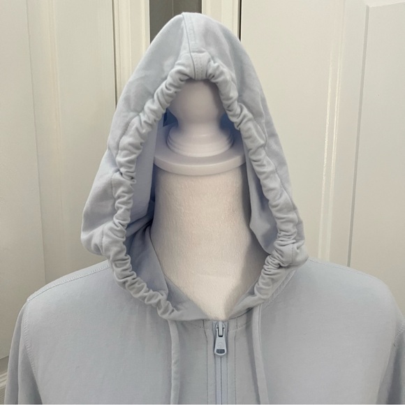 Straight Down Long Sleeve‎ Cotton Hoodie Women Medium Golf Bank Logo Light Blue - Picture 5 of 13